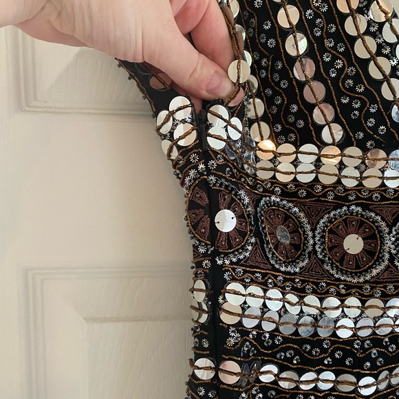 Scala Hand-Beaded Mini Dress - Picture 6 of 7